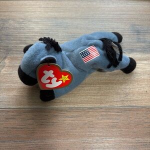 Vintage (1999) McDonald’s Ty Teenie Beanie Babies “Lefty” the Donkey 5” w/Tag